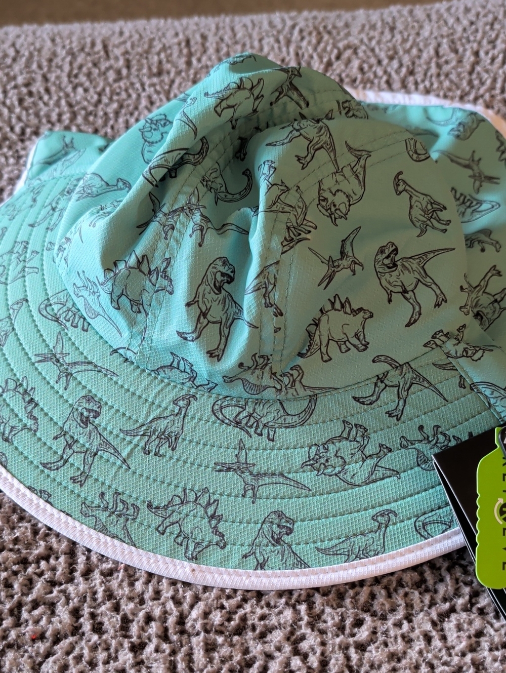 Kids' Dino Bucket Hat - Mint Green